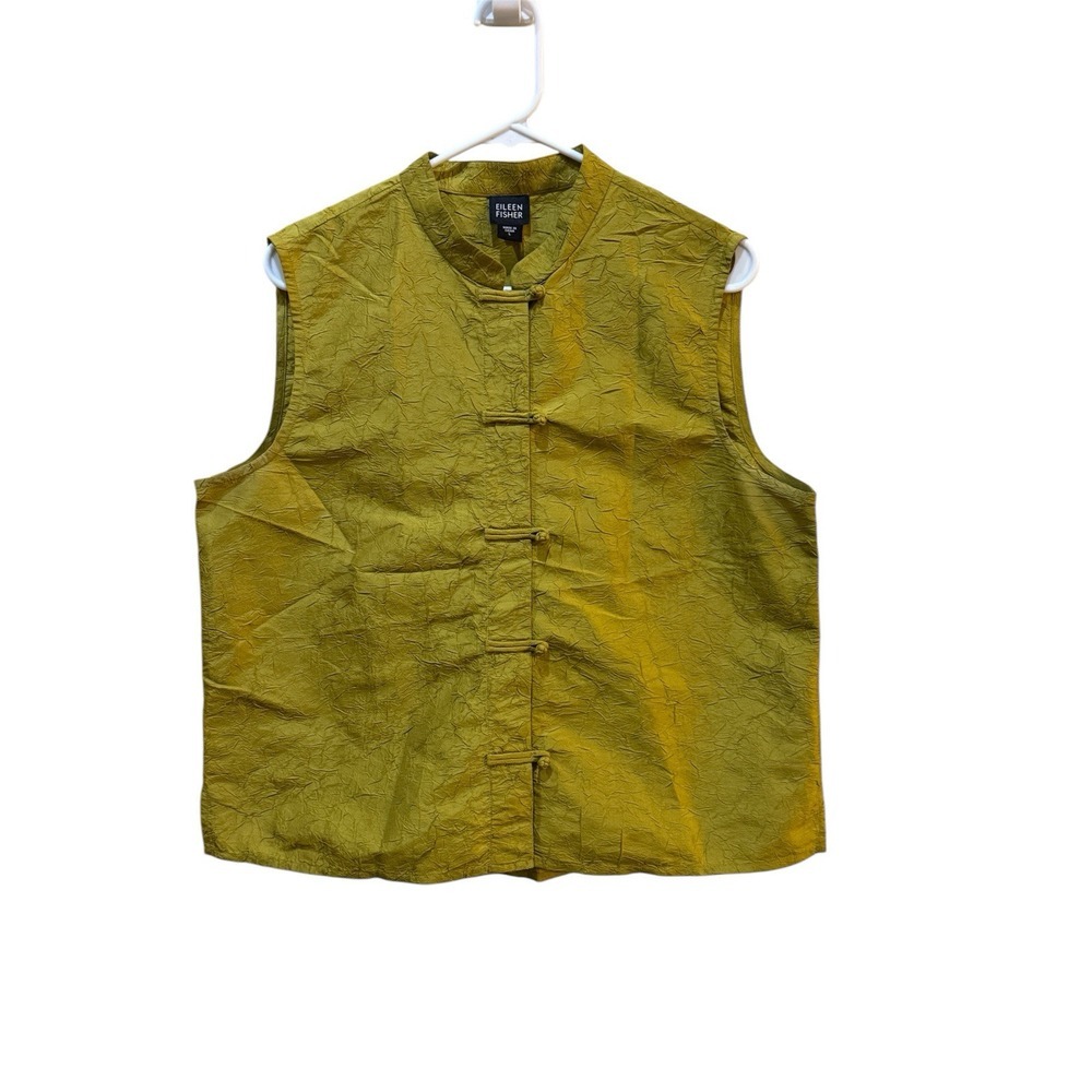 Eileen Fisher Olive Green Sleeveless Tunic